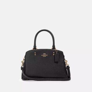 Coach Mini Lillie Carryall Bag in Black